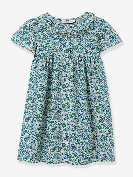 Fille-Robe-Robe fille en tissu Liberty