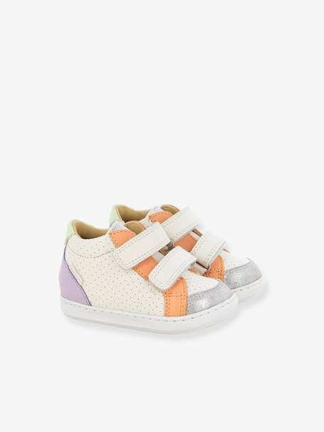 Baskets bébé Bouba Box Easy bleu+lilas - vertbaudet enfant 