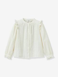 -Chemise fille brodée