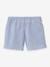 Rok-short van seersucker voor meisjes CYRILLUS blauw, gestreept - vertbaudet enfant 