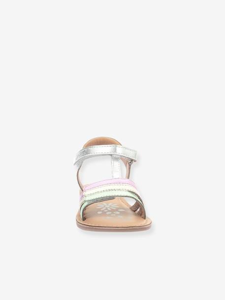 Sandales cuir enfant Diamanto argent - vertbaudet enfant 