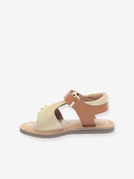 Sandales enfant cuir Diazz camel - vertbaudet enfant 