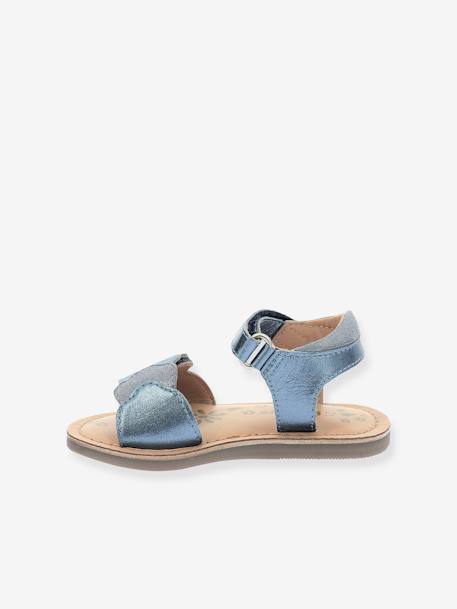 Leren kindersandalen Dyastar KICKERS® marineblauw - vertbaudet enfant 