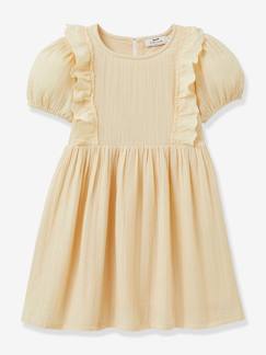 -Robe fille en gaze de coton biologique