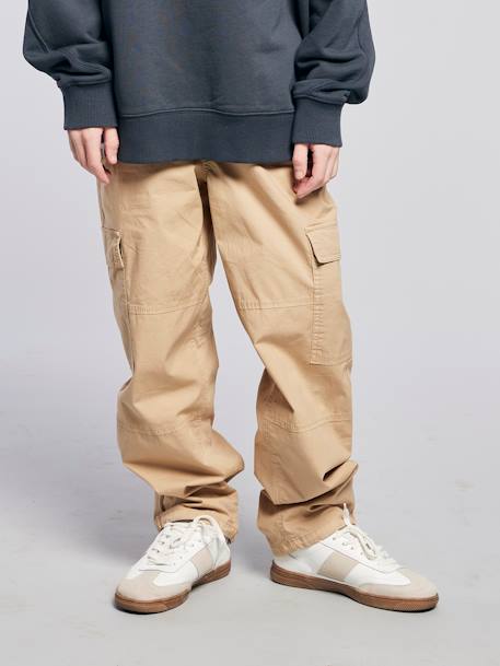 Parachutebroek voor jongens beige - vertbaudet enfant 