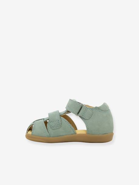 Sandales bébé Pika Scratch camel+vert d'eau - vertbaudet enfant 