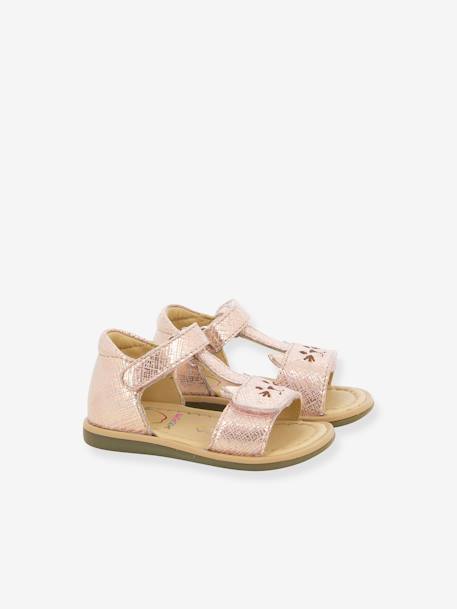Sandales bébé Tity Miaou rose - vertbaudet enfant 