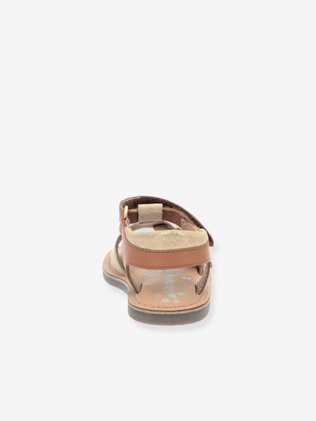 Sandales enfant cuir Diazz camel - vertbaudet enfant 