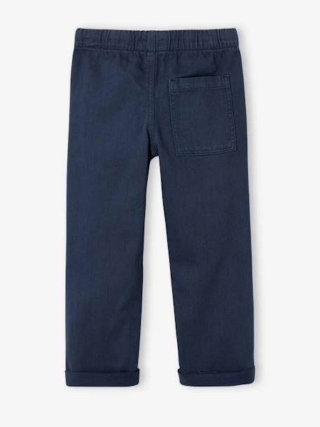 Pantalon garçon  fluide facile à enfiler garçon bleu nuit+terracotta - vertbaudet enfant 