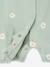 Set van 2 gebloemde combishort pyjama's voor baby's saliegroen - vertbaudet enfant 