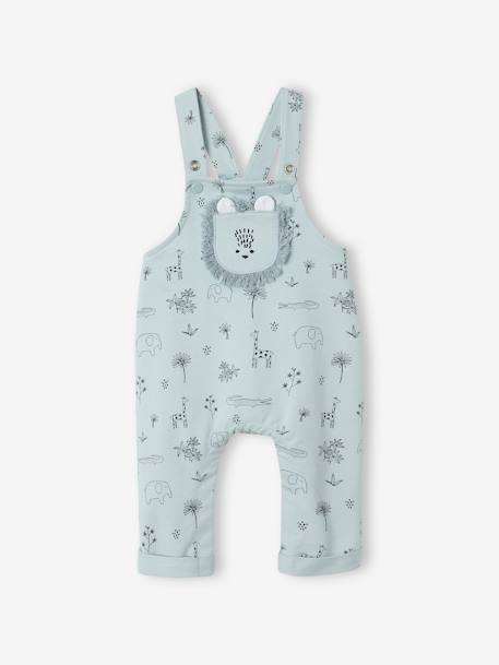 Ensemble 3 pièces naissance salopette + body + foulard bleu - vertbaudet enfant 