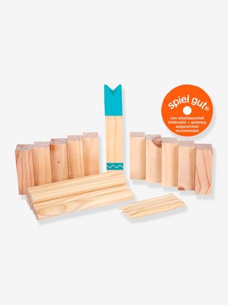 Jeu d'extérieur pour enfants WIKINGER KUBB compact small foot bois - vertbaudet enfant 