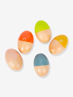 Jouet-Premier âge-Musique-Set de 5 1/2 ufs de bébé en bois GROOVY BEATS small foot