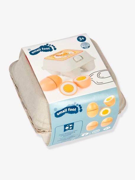 1/4 houten eieren voor kinderen SMALL FOOT® meerkleurig - vertbaudet enfant 