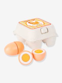Jouet-Jeux d'imitation-Cuisines et dinette-1/4 ufs à la coque en bois pour enfants small foot