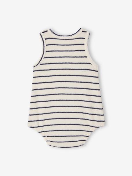 Barboteuse sans manches naissance écru - vertbaudet enfant 