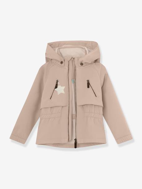 Sofshell meisjesjas MATALGEA MINI A TURE zandbeige - vertbaudet enfant 