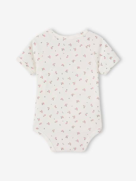 Body évolutif manches courtes ouverture naissance écru - vertbaudet enfant 