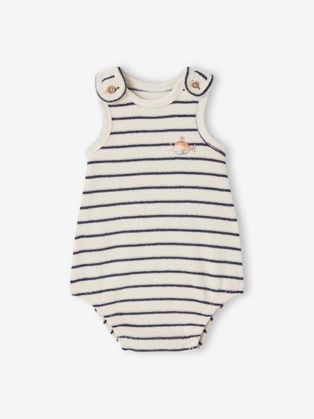 Barboteuse sans manches naissance écru - vertbaudet enfant 