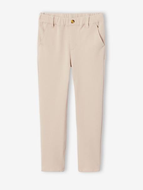 Ensemble céremonie chemise col Mao, veste et pantalon garçon beige - vertbaudet enfant 