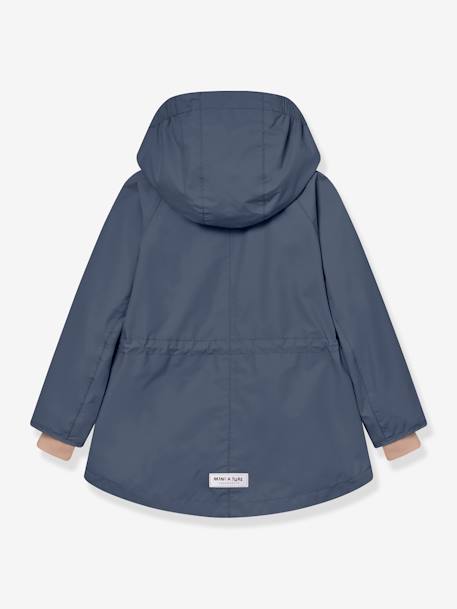 Parka mi-saison fille MATALLURE bleu foncé+marine+tomette - vertbaudet enfant 