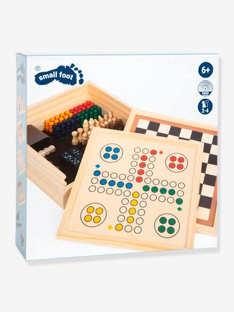 Spelletjeskoffer voor kinderen 7 CLASSIQUES van hout SMALL FOOT® hout - vertbaudet enfant 