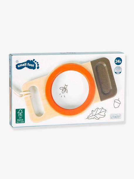 XXL-vergrootglas DISCOVER voor kinderen SMALL FOOT® van FSC®-hout meerkleurig - vertbaudet enfant 