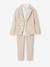 Ensemble céremonie chemise col Mao, veste et pantalon garçon beige - vertbaudet enfant 