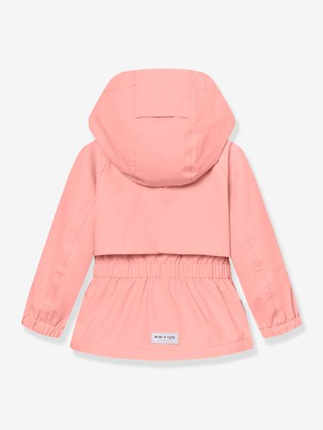 Waterdichte meisjesjas voor het tussenseizoen met fleecevoering MATALGEA MINI A TURE lila (poederkleur)+roze (poederkleur)+rozenhout+saliegroen - vertbaudet enfant 