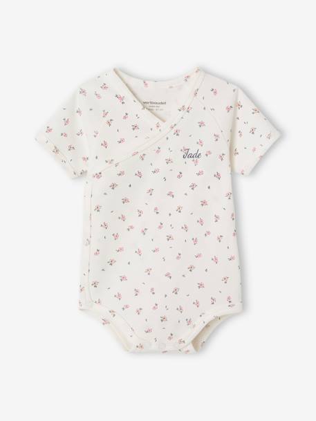 Body évolutif manches courtes ouverture naissance écru - vertbaudet enfant 