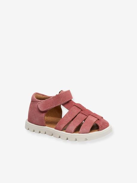 Gesloten sandalen voor babymeisje BEKA S BISGAARD rouge - vertbaudet enfant 