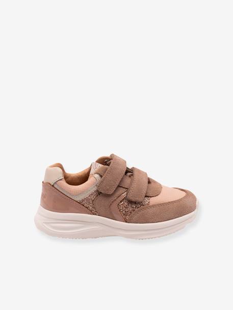 Sneakers voor meisjes YUKI GLITTER BISGAARD hemelsblauw+taupe - vertbaudet enfant 