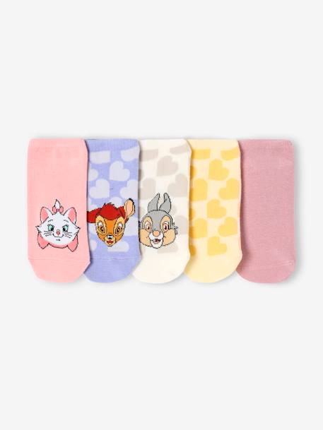 Fille-Lot de 5 paires de socquettes Disney Animals