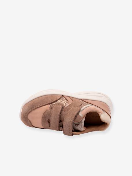 Sneakers voor meisjes YUKI GLITTER BISGAARD hemelsblauw+taupe - vertbaudet enfant 