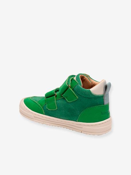 Hoge sneakers voor kinderen DYLAN BISGAARD groen+koraal+marineblauw - vertbaudet enfant 