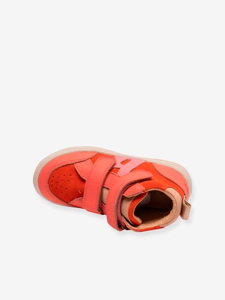 Hoge sneakers voor kinderen DYLAN BISGAARD groen+koraal+marineblauw - vertbaudet enfant 