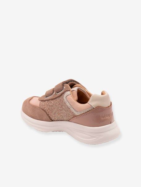 Sneakers voor meisjes YUKI GLITTER BISGAARD hemelsblauw+taupe - vertbaudet enfant 