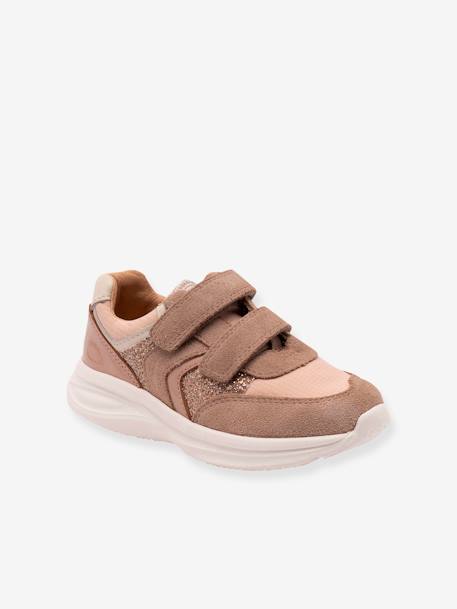 Sneakers voor meisjes YUKI GLITTER BISGAARD hemelsblauw+taupe - vertbaudet enfant 