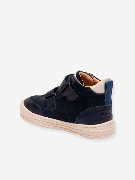 Hoge sneakers voor kinderen DYLAN BISGAARD groen+koraal+marineblauw - vertbaudet enfant 