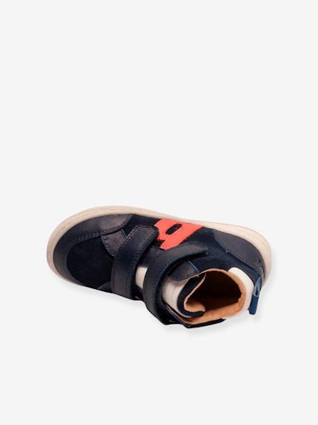 Hoge sneakers voor kinderen DYLAN BISGAARD groen+koraal+marineblauw - vertbaudet enfant 