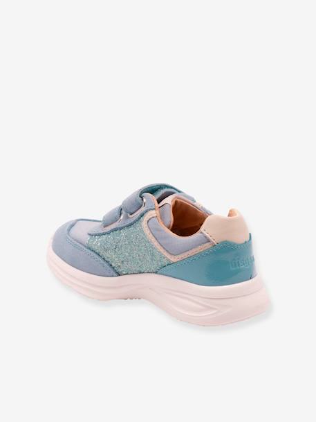 Sneakers voor meisjes YUKI GLITTER BISGAARD hemelsblauw+taupe - vertbaudet enfant 
