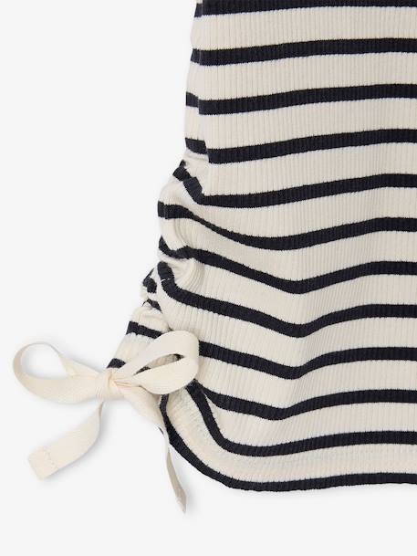 Set van 2 meisjesshirts met trekkoord JONEN paars - vertbaudet enfant 