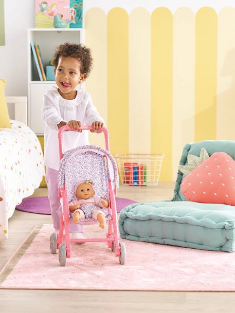 Poussette pour poupon - bleu+rose - vertbaudet enfant 