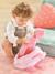Sac à dos porte poupon peluche rose rose - vertbaudet enfant 