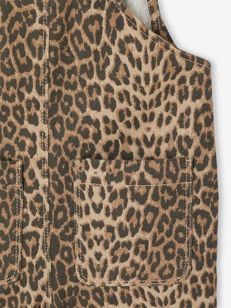 Salopette fille imprimée beige+multicolore - vertbaudet enfant 