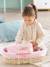 Ensemble couffin peluche pour poupon 36/42 cm rose - vertbaudet enfant 