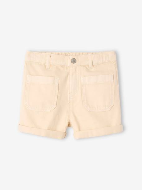 Short à poches plaquées fille rose+vanille - vertbaudet enfant 
