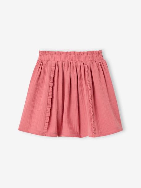 Jupe en gaze de coton tomette - vertbaudet enfant 