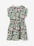 Robe en gaze de coton imprimée fille vert sauge - vertbaudet enfant 