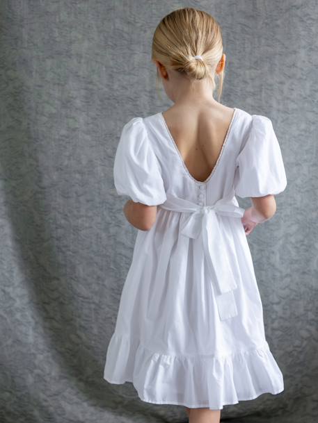 Robe fille Charlie- Cortège Arabesque écru - vertbaudet enfant 